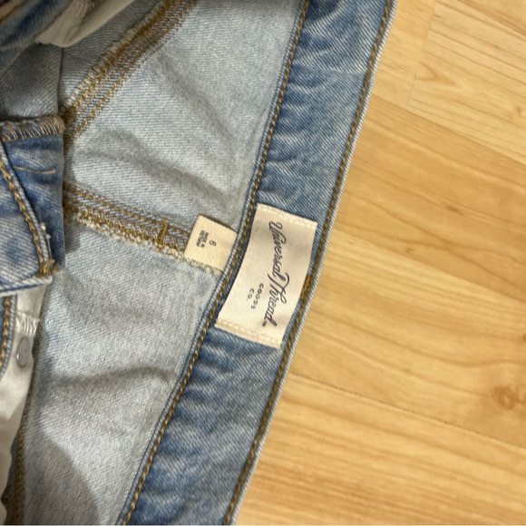 Women's Ultra-High Rise Denim Maxi Skirt - Universal Thread Light Wash size 6 - Picture 5 of 6